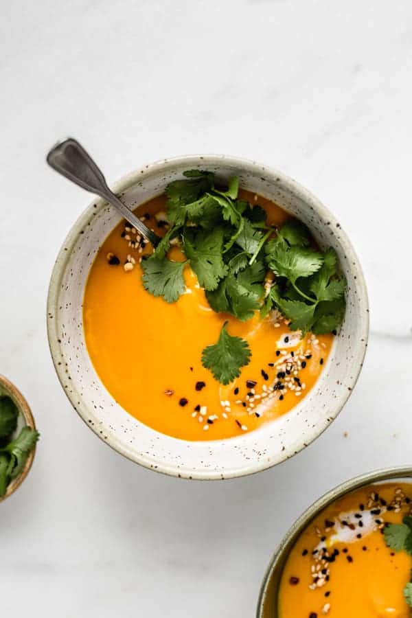 Spicy Thai Butternut Squash Soup: Velvety Texture, Amazing Flavor